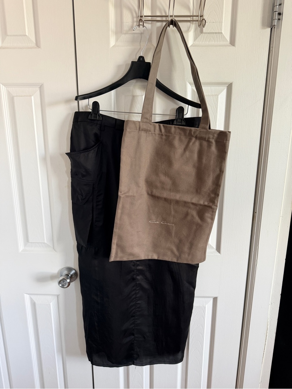 RICK OWENS Concordians Firbanks Midi Skirt — Black IT 46 / US 10 / FR 42 / L-XL